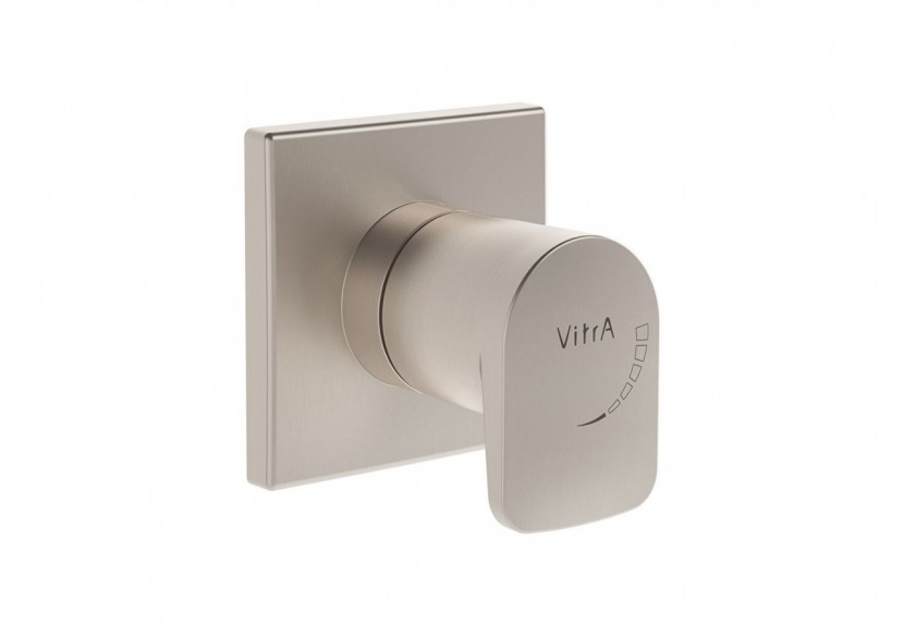 Root Square Robinet d'arrêt encastré, nickel brossé - A4272934EXP - Vitra