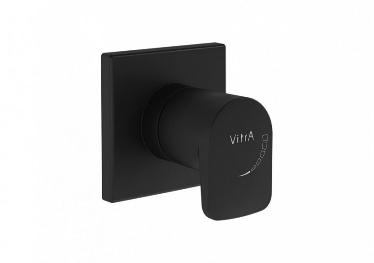 Root Square Robinet d'arrêt encastré, noir mat - A4272936EXP - Vitra