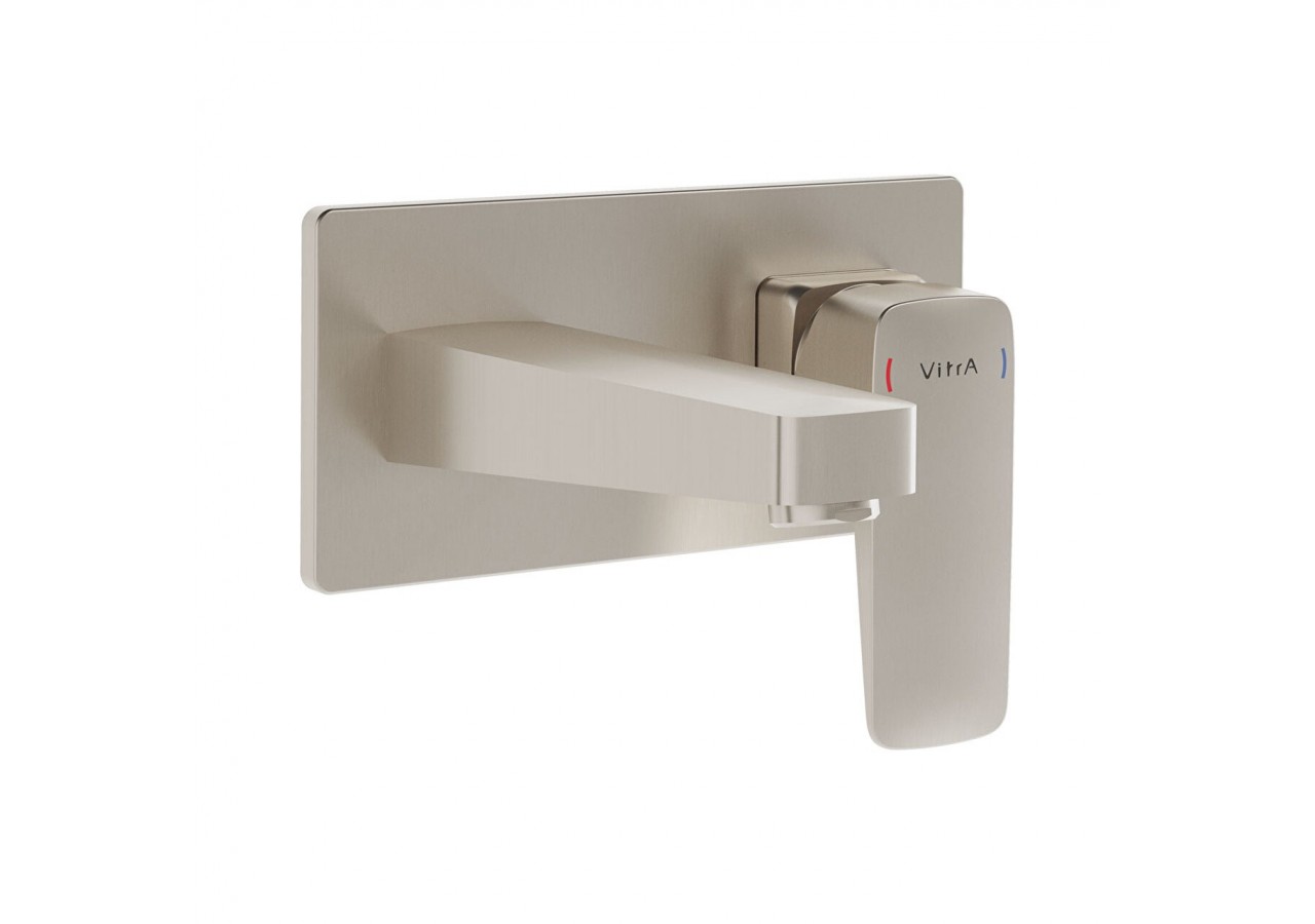 Root Square, Mitigeur de lavabo encastré (partie visible), nickel brossé - A4273834EXP - Vitra