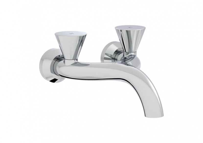 Liquid Mitigeur lavabo mural Chromé Chromé - A42748 - Vitra