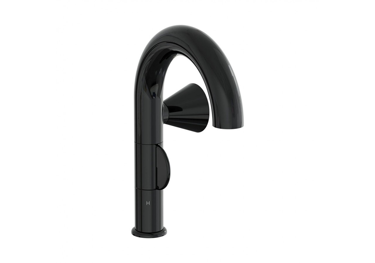 Liquid Mitigeur lavabo côté droit, Noir brillant - A4274939 - Vitra