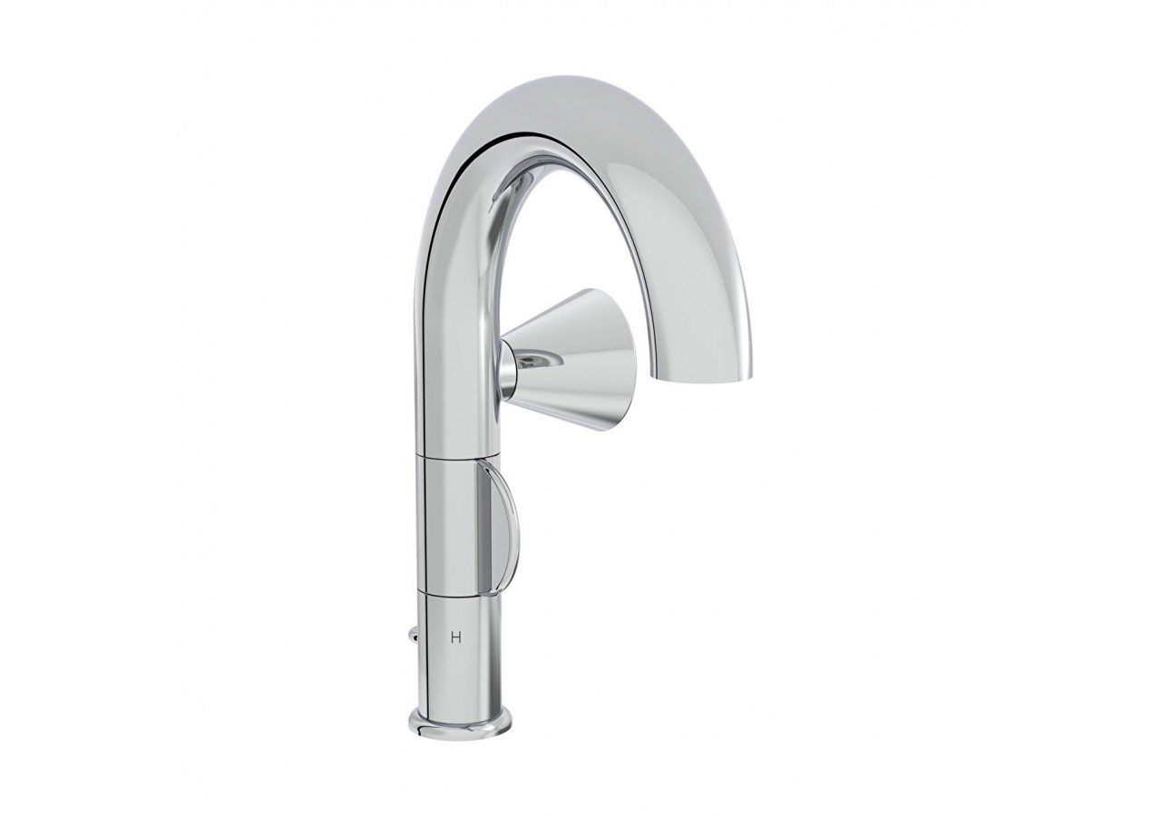 Liquid Mitigeur lavabo côté droit, Chromé, avec pop-up, Chromé - A42750 - Vitra
