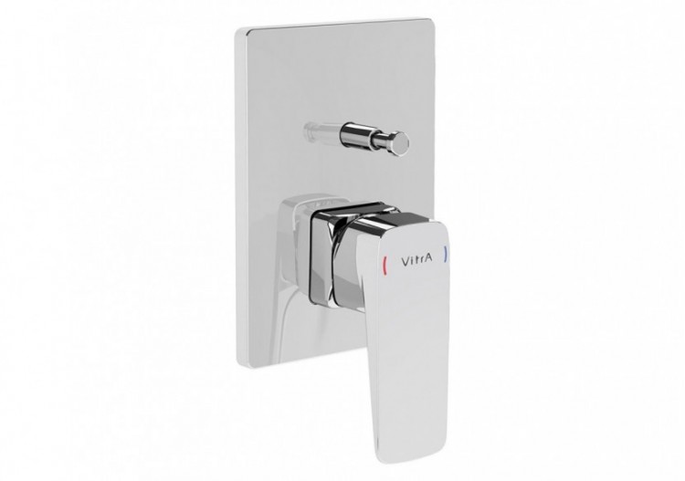 Root Square Built-in Bain/Mitigeur de douche, chromé - A42752EXP - Vitra