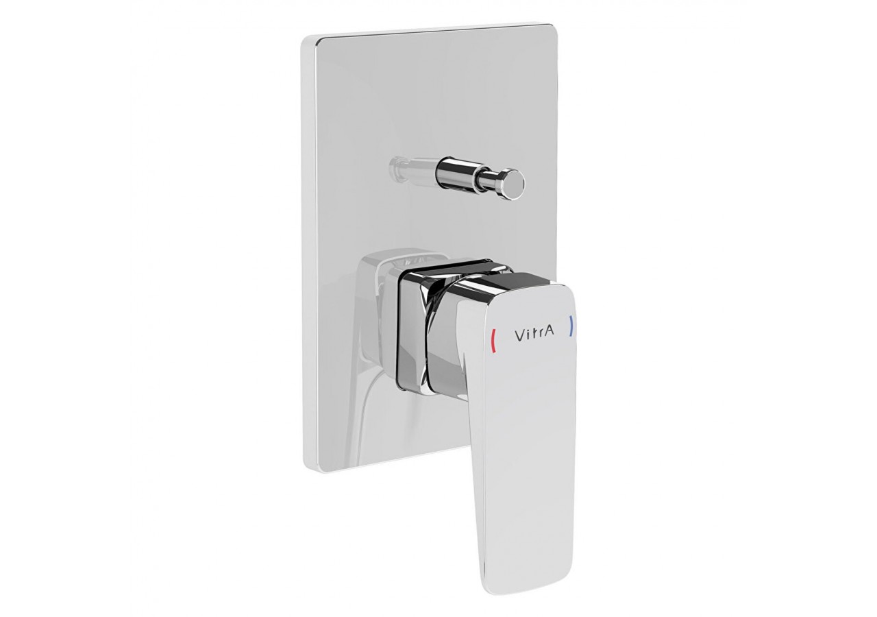 Root Square Built-in Bain/Mitigeur de douche, chromé - A42752EXP - Vitra