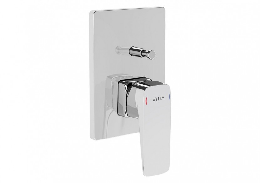 Root Square Built-in Bain/Mitigeur de douche, chromé - A42752EXP - Vitra