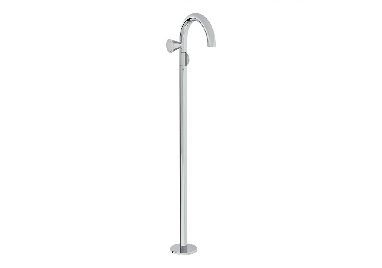 Liquid Mitigeur lavabo sur pied côté gauche, Chromé Chromé - A42776 - Vitra