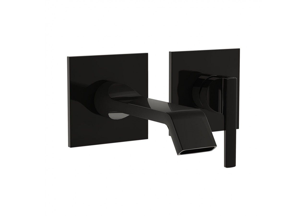 Mitigeur de lavabo encastré, avec tirette_Noir brillant - A4278239 - Vitra