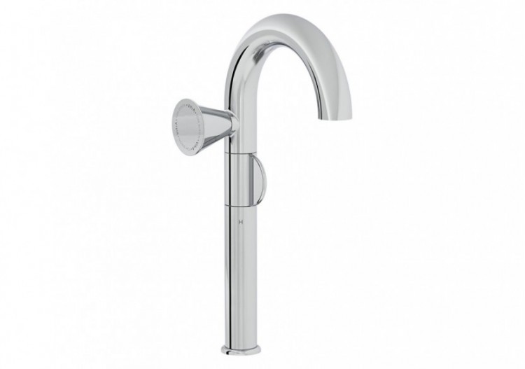 Liquid Mitigeur lavabo haut pour vasques côté gauche, Chromé Chromé - A42794 - Vitra