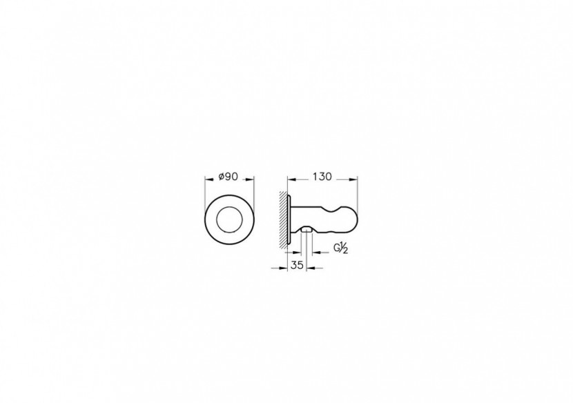 Liquid Sortie de douchette intégrée Noir brillant - A4279539 - Vitra