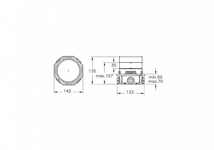 Boîte à encastrer - Kit de prémontage pour kit de montage final 2