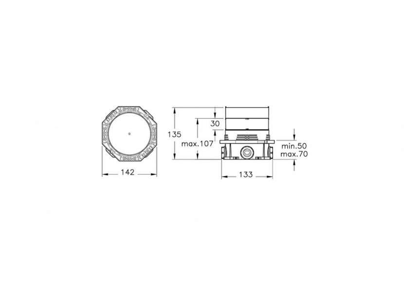 Boîte à encastrer - Kit de prémontage pour kit de montage final
