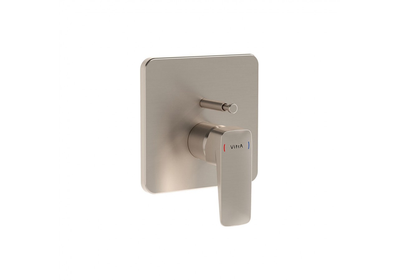 Mitigeur encastré bain/douche - Partie visible - 2,9 kg - Nickel brossé -A4282834EXP-Vitra