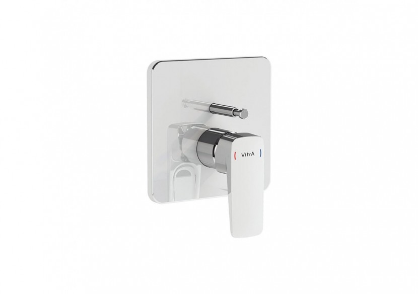 Mitigeur encastré bain/douche - Partie visible - 2,9 kg - Chromé -A42828EXP-Vitra