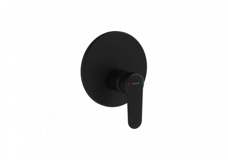 Mitigeur de douche mécanique encastré - Partie visible Compatible avec V-Box A42806 (non inclus)_Noir mat - A4282936EXP - Vitra