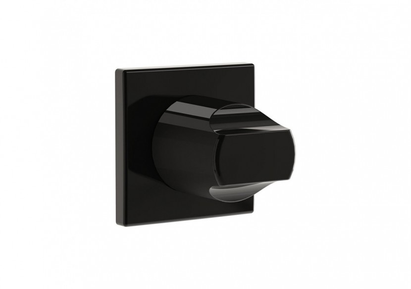 Robinet d’arrêt, façade à encastrer 3 voies (pour V-Box A42806, non inclus)_ Noir brillant -A4287239-Vitra