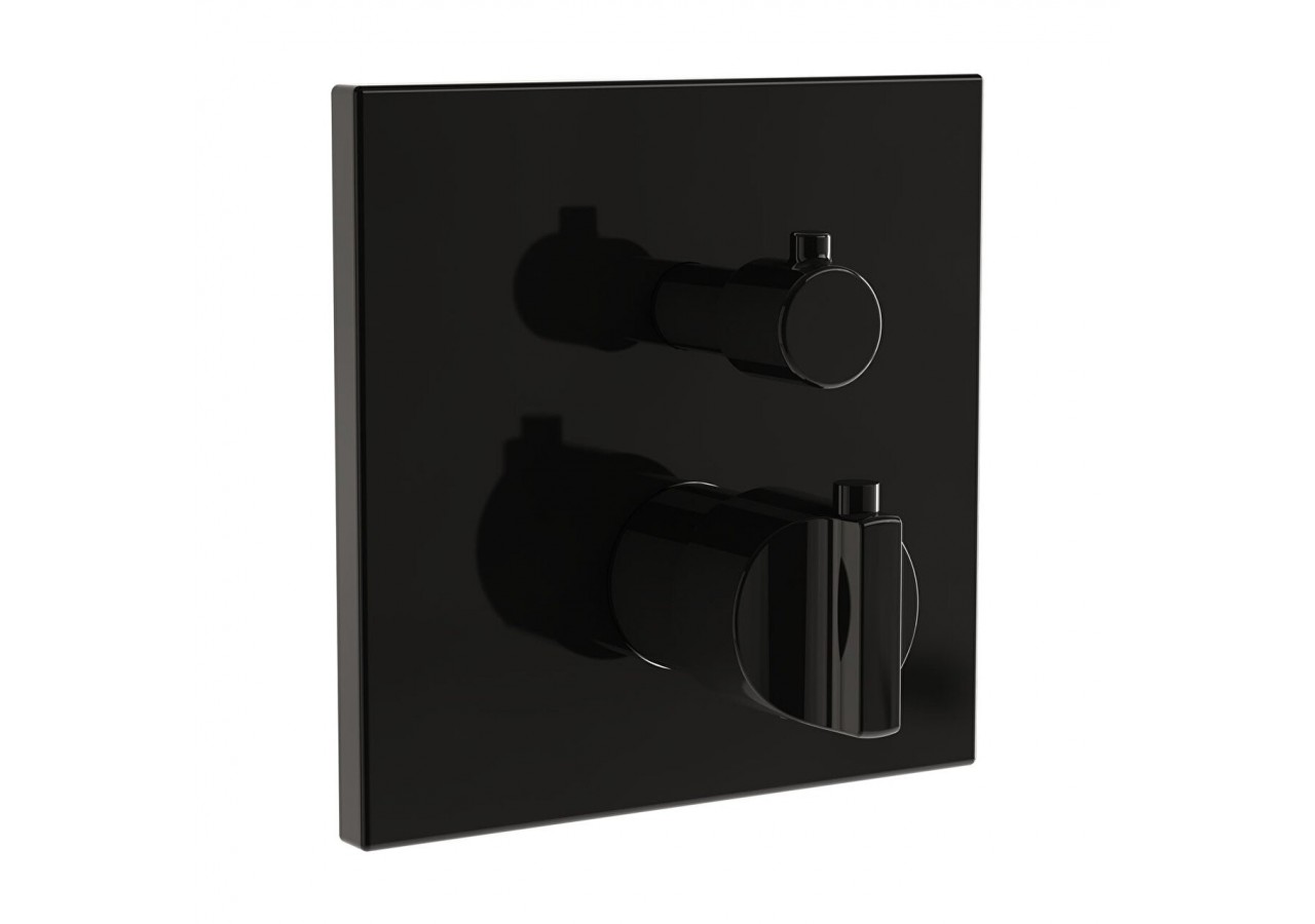 Mitigeur thermostatique bain/douche à encastrer_Noir brillant - A4287339 - Vitra
