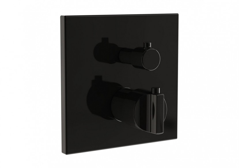 Mitigeur thermostatique bain/douche à encastrer_Noir brillant - A4287339 - Vitra