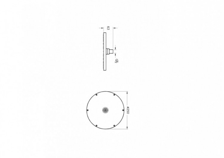 Origin pomme de tête pluie ronde XL, surface chromée - A45638 - Vitra 2
