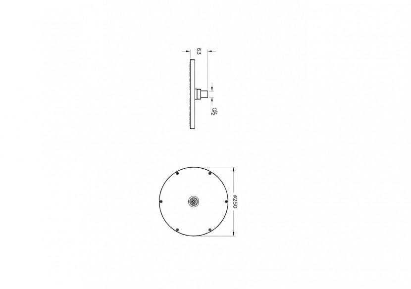 Origin pomme de tête pluie ronde XL, surface chromée - A45638 - Vitra