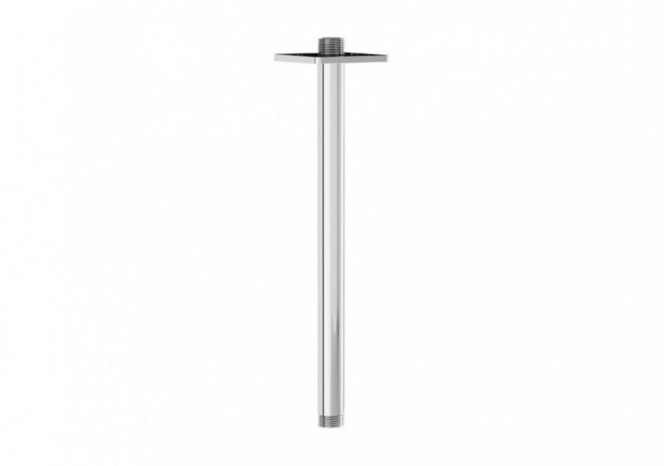 Raccord pour tête de pluie, long_Chromé