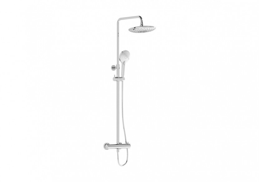 Aquaheat Bliss240 2F colonne de douche ronde chrome - A47205EXP - Vitra