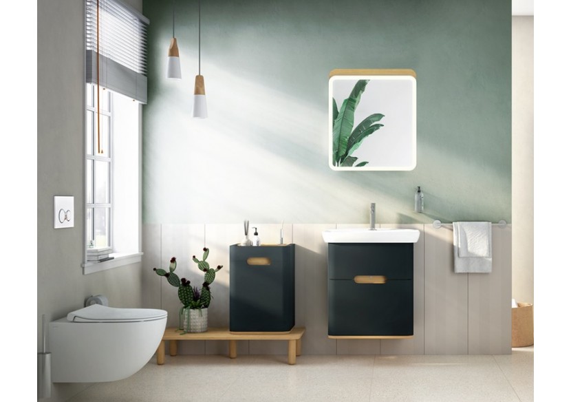 Sento meuble avec plan céramique, 63 cm, anthracite mat,2 tiroirs coulissante - 60834 - Vitra