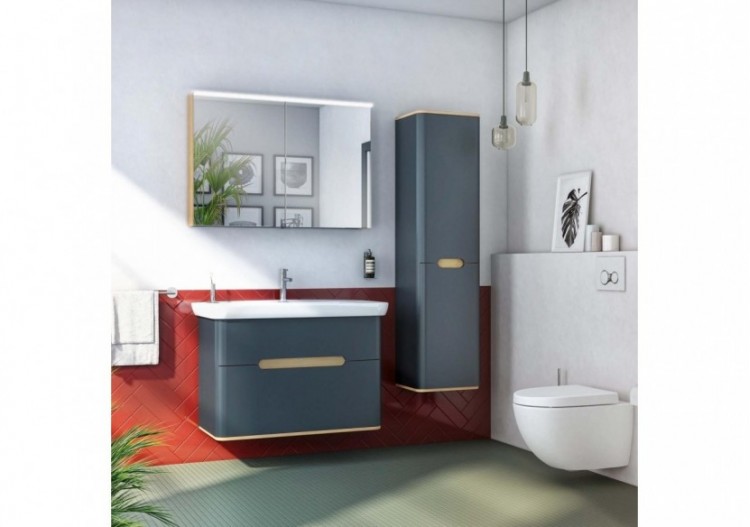 Sento meuble avec plan céramique, 98 cm, anthracite mat, 2 tiroirs coulissante - 60838 - Vitra 2