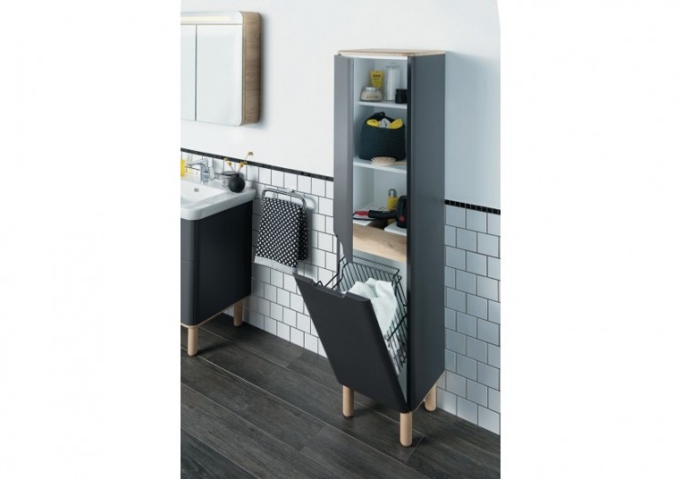 Sento colonne,40cm, anthracite mat, 2 portes, charnière à droite - 60850 - Vitra 2