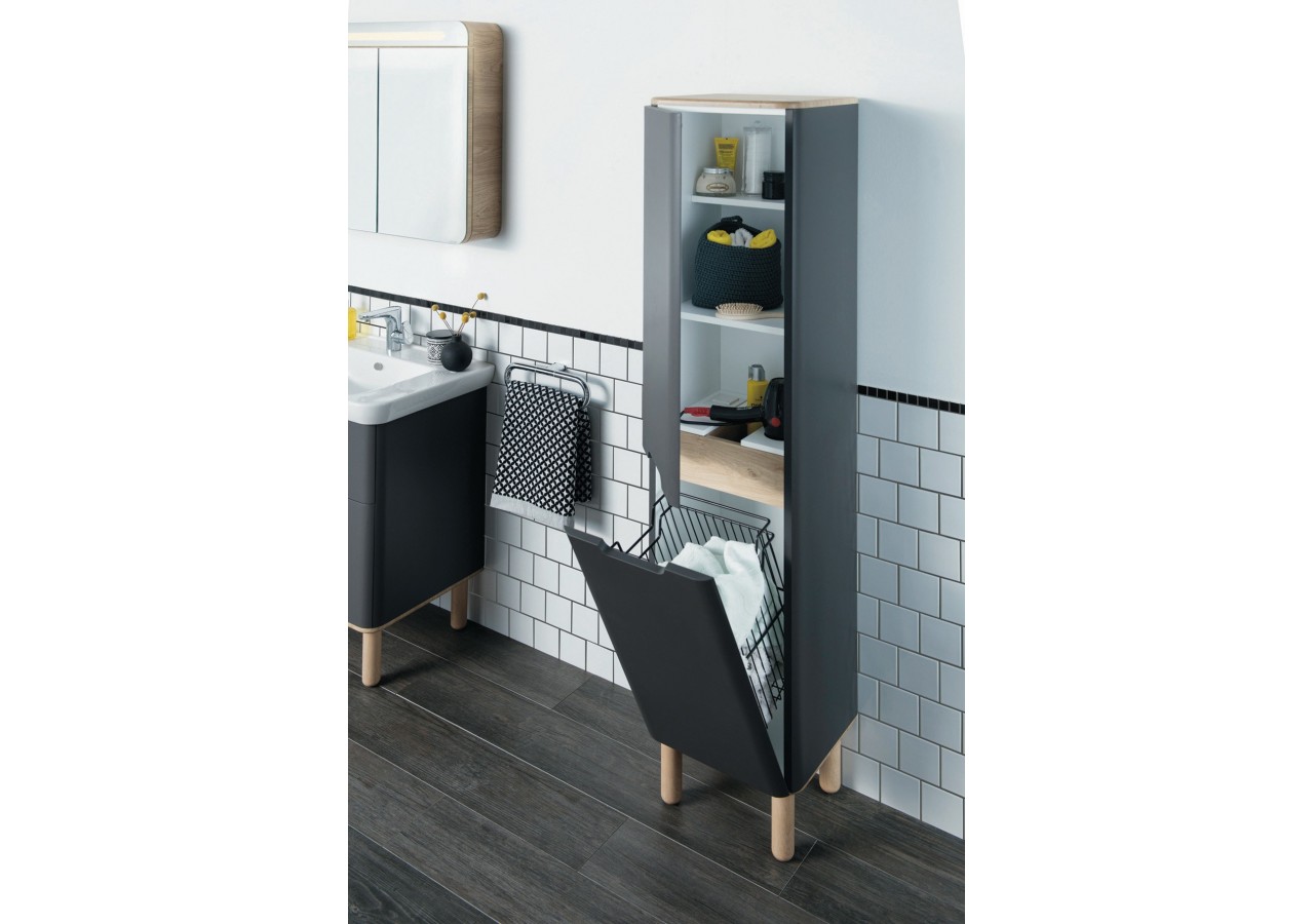 Sento colonne,40cm, anthracite mat, 2 portes, charnière à droite - 60850 - Vitra