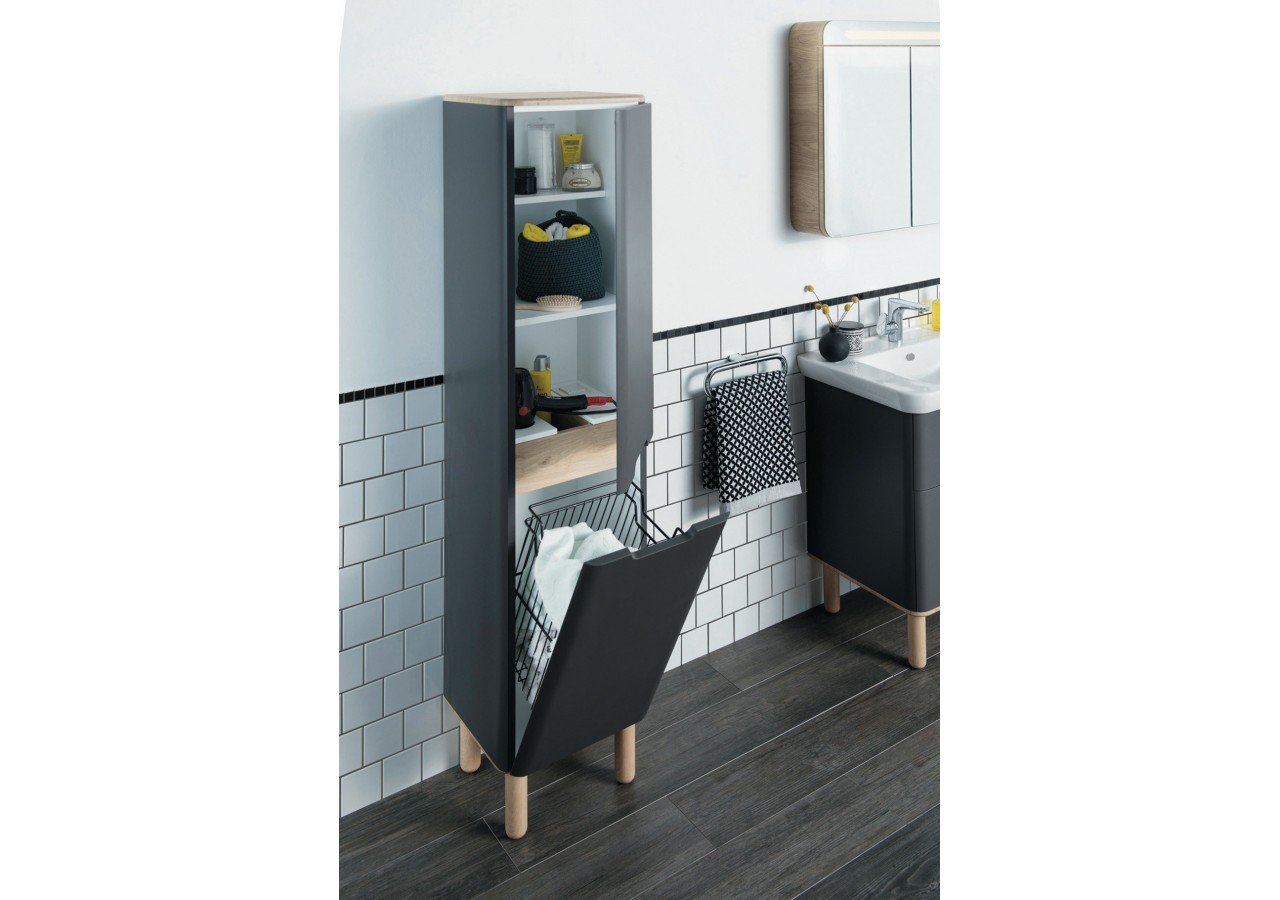 Sento colonne,40cm, anthracite mat, 2 portes, charnière à gauche - 60862 - Vitra