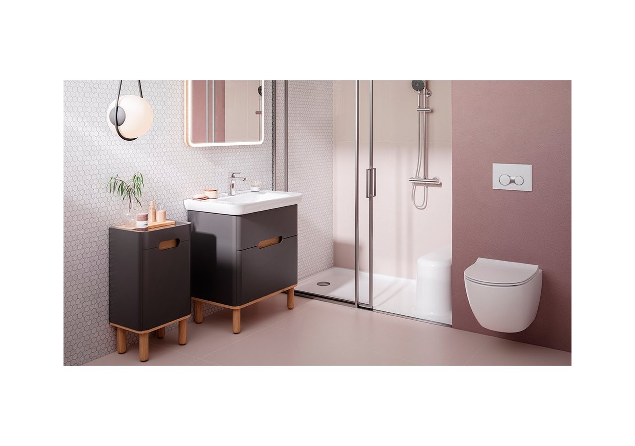 Sento armoire mi-haute,40cm, anthracite mat, 1 porte, charnière à gauche - 60884 - Vitra