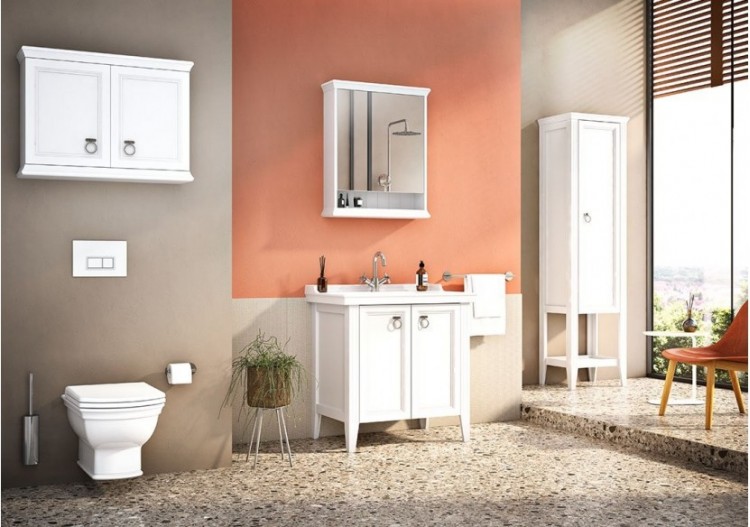 Valarte armoire de toilette, 65 cm, blanc mat, porte à gauche - 62225 - Vitra 2