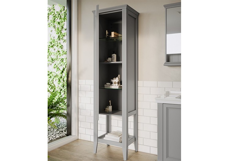 Valarte armoire haute, 55 cm, porte à gauche, gris mat - 62241 - Vitra 2