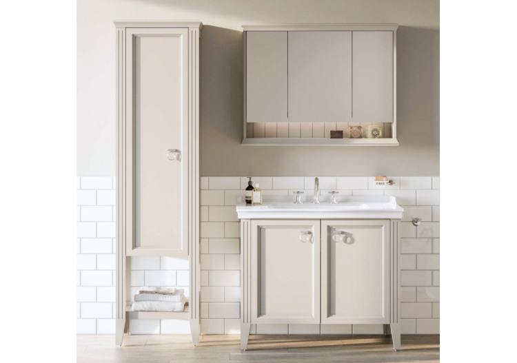 Valarte armoire haute, 55 cm, porte à gauche, ivoire mat - 62242 - Vitra 2