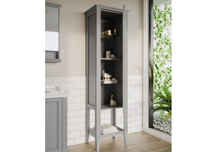 Valarte armoire haute, 55 cm, porte à droite, gris mat - 62244 - Vitra 2