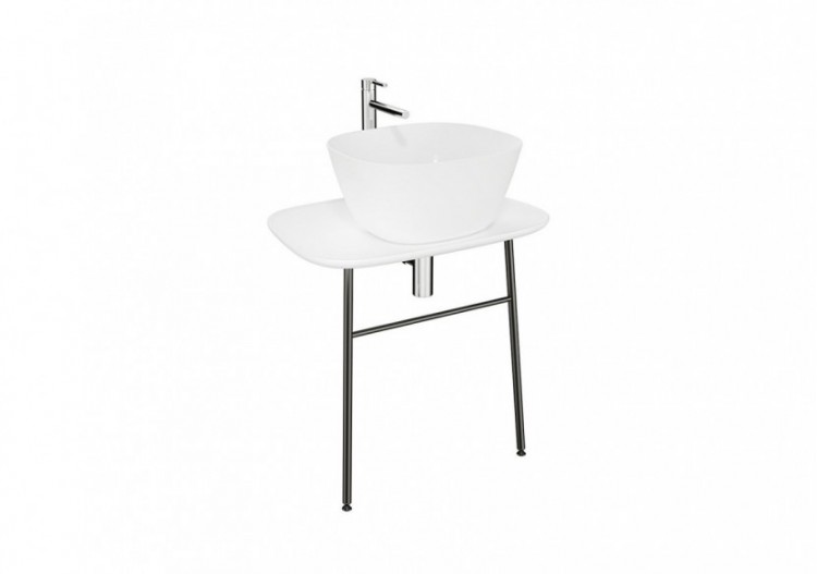 Plural console murale basse pour vasque, Edelweiss, 68,5 cm - 62561 - Vitra
