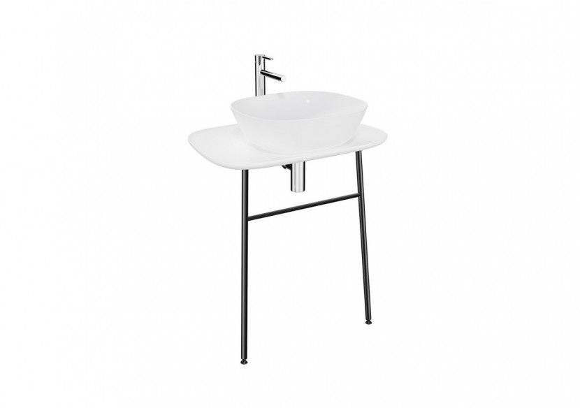 Plural console murale haute pour vasque, Edelweiss, 68,5 cm - 62566 - Vitra