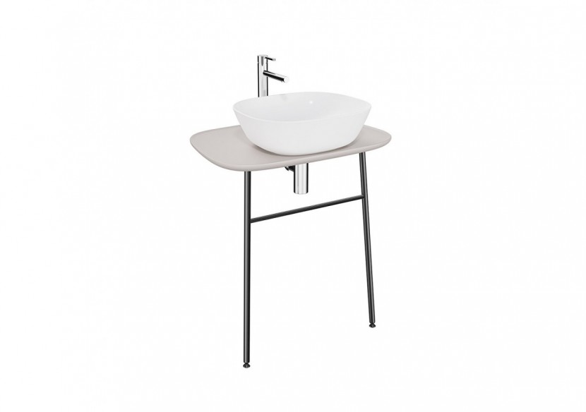 Plural console murale haute pour vasque, taupe mat, 68,5 cm - 62568 - Vitra