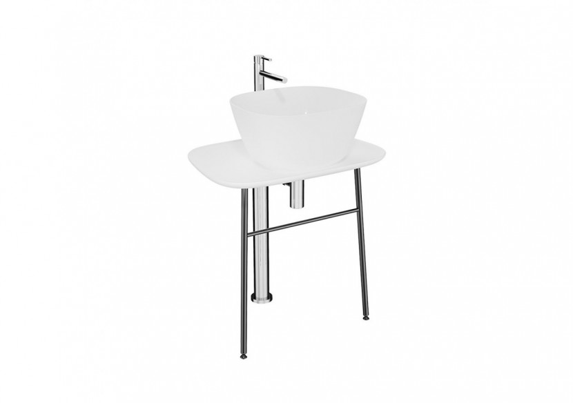 Plural console en îlot basse pour vasque, blanc, 68,5 cm - 64049 - Vitra