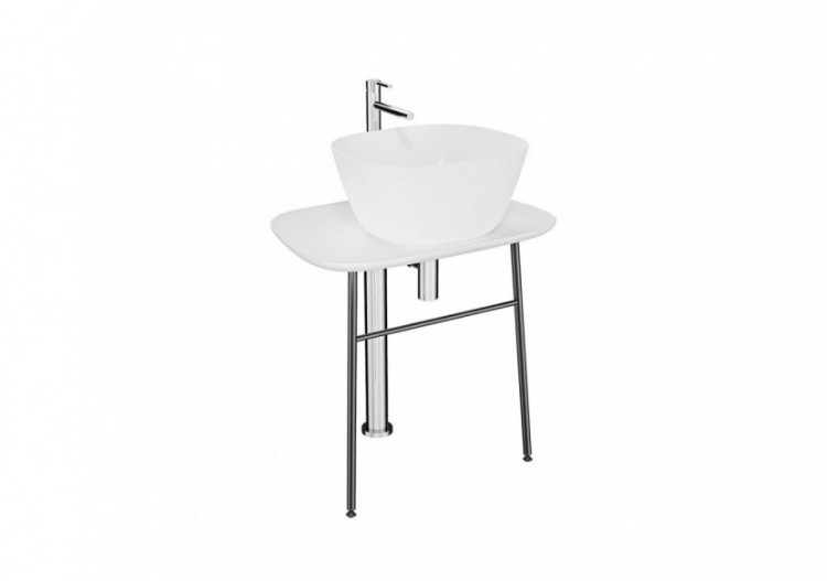Plural console en îlot basse pour vasque, Edelweiss, 68,5 cm - 64050 - Vitra