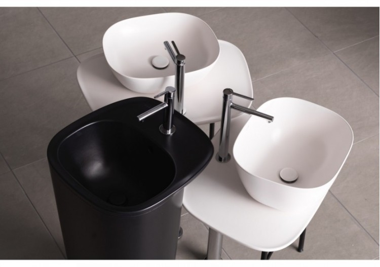 Plural console en îlot basse pour vasque, Edelweiss, 68,5 cm - 64050 - Vitra 2