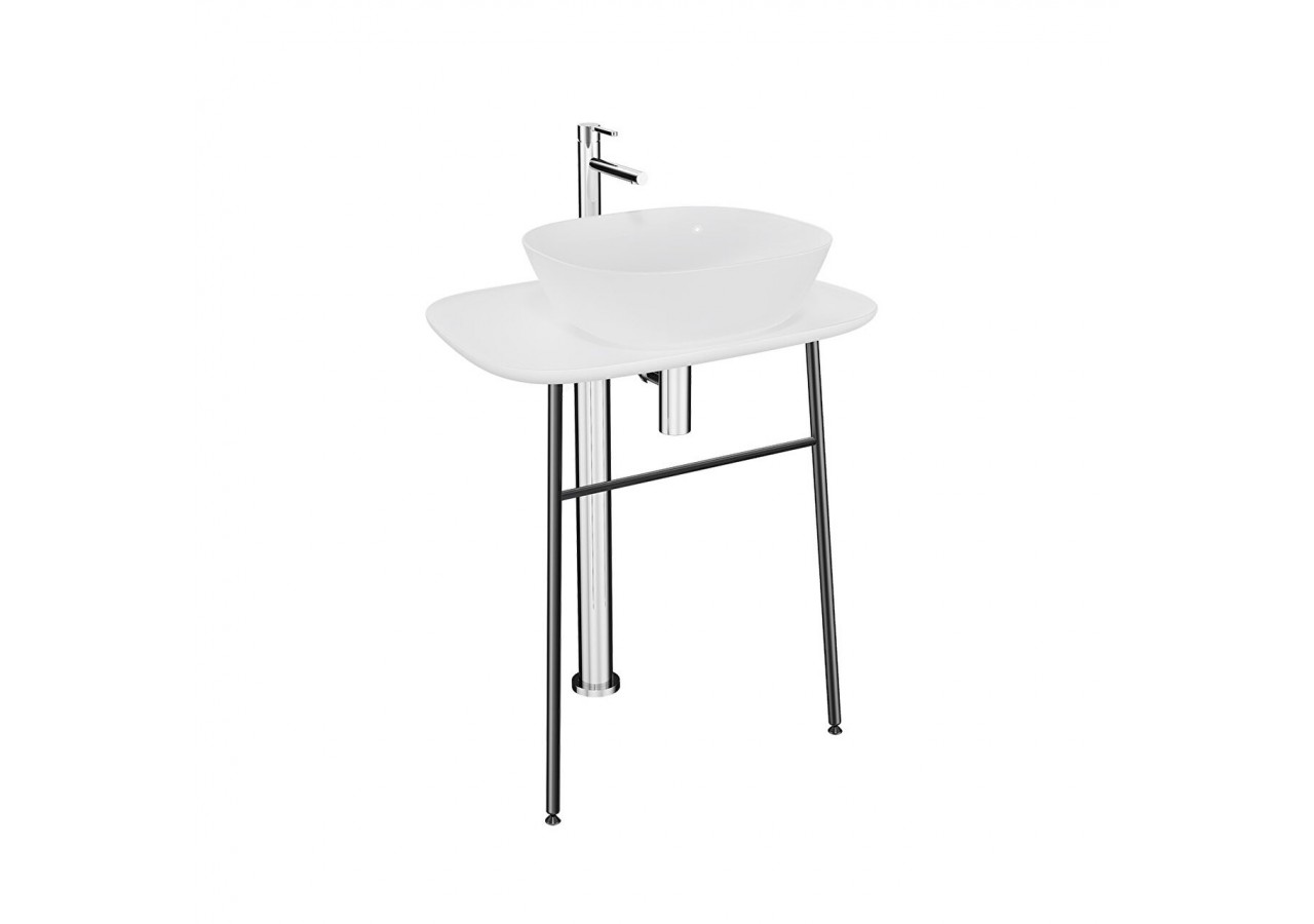 Plural console en îlot haute pour vasque, blanc, 68,5 cm - 64054 - Vitra