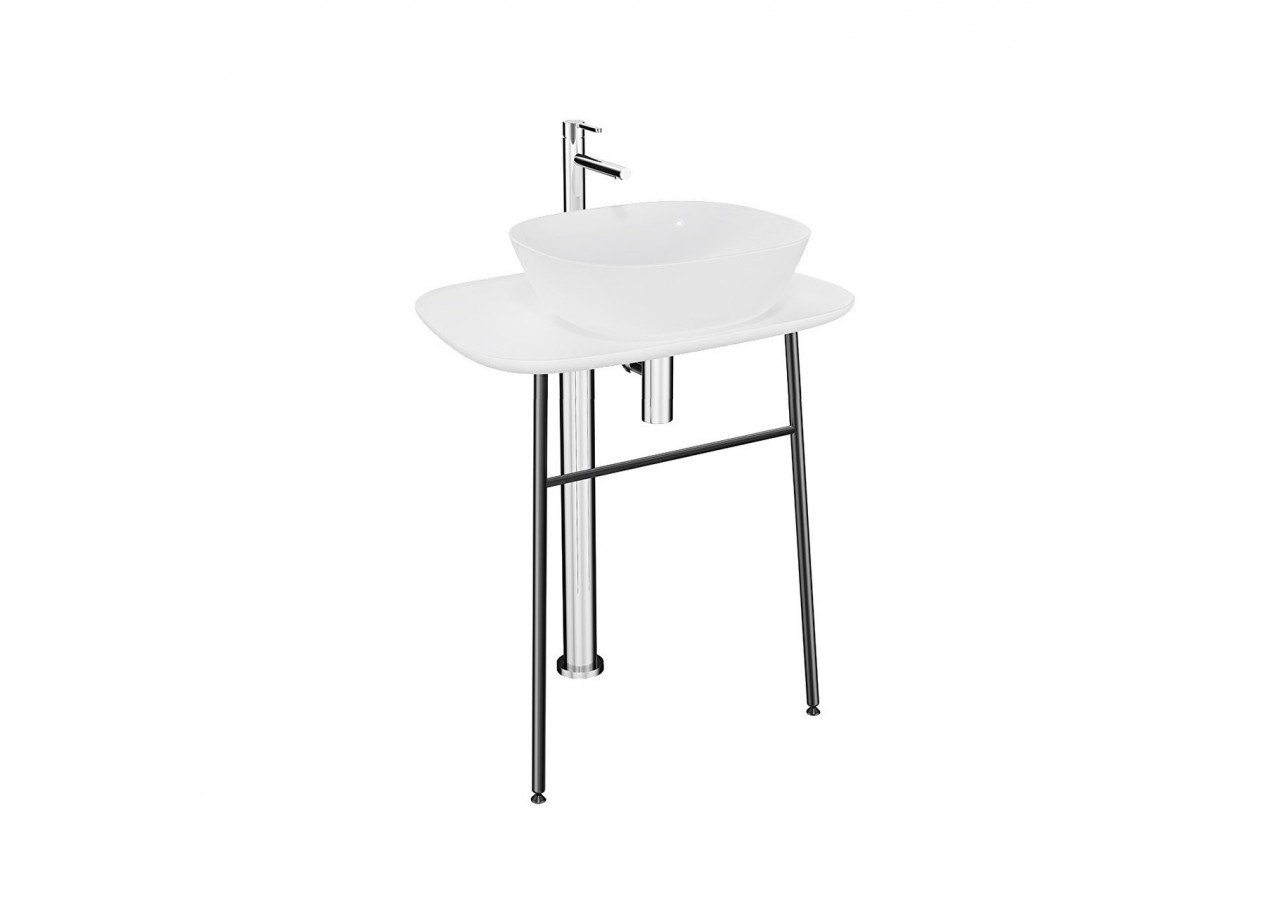 Plural console en îlot haute pour vasque, Edelweiss, 68,5 cm - 64055 - Vitra