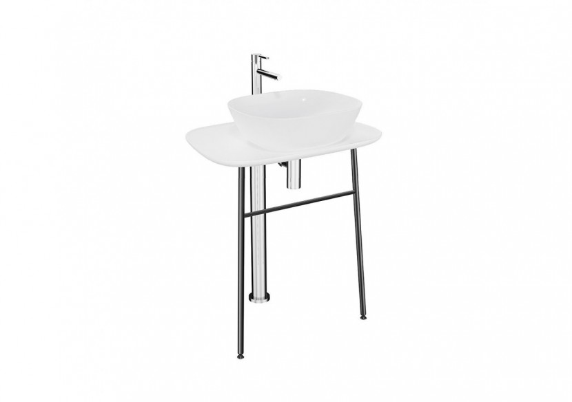 Plural console en îlot haute pour vasque, Edelweiss, 68,5 cm - 64055 - Vitra