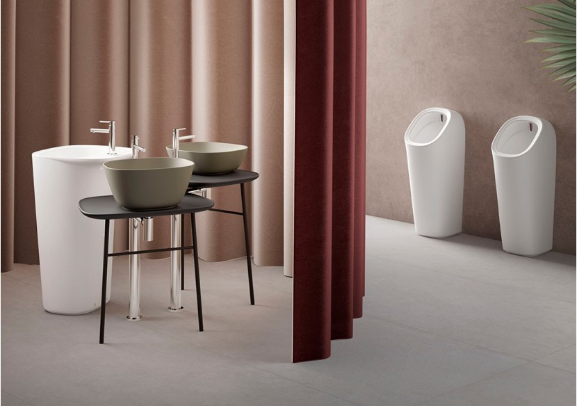 Plural console en îlot haute pour vasque, noir mat, 68,5 cm - 64056 - Vitra