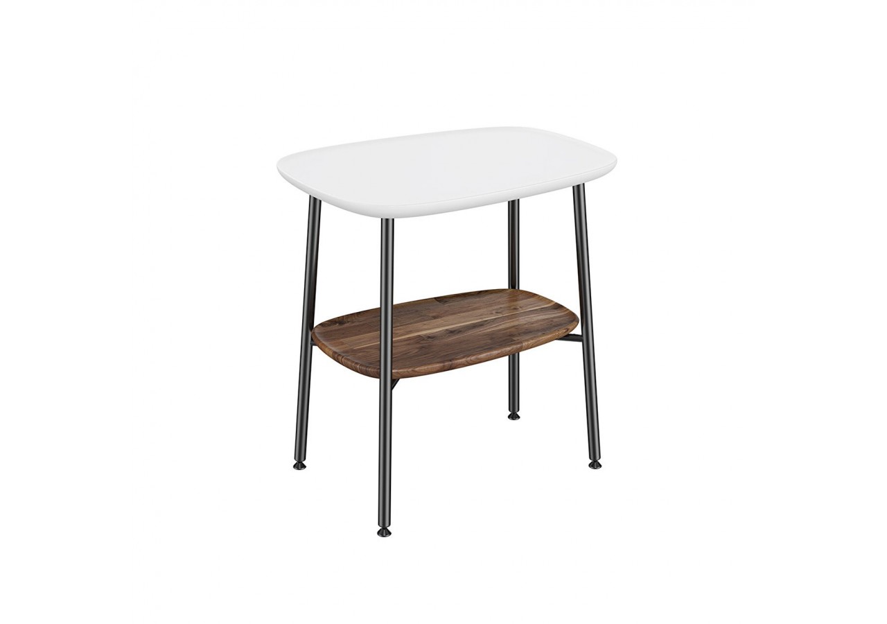 Plural table avec console en céramique, blanc, 56,5 cm - 64064 - Vitra