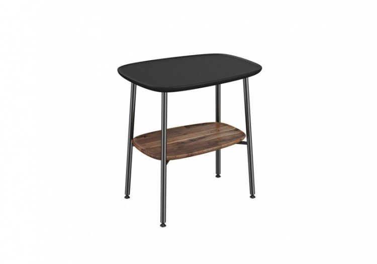 Plural table avec console en céramique, noir mat, 56,5 cm - 64066 - Vitra