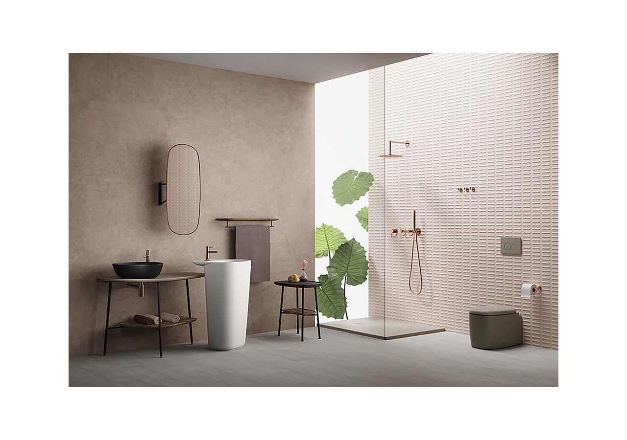 Plural table avec console en céramique, noir mat, 56,5 cm - 64066 - Vitra