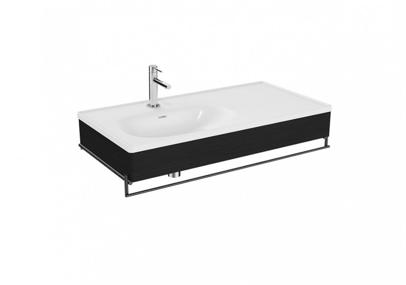 Equal plan cér. asym., panneau en bois et porte-serv., chêne noir str., 100cm - 64088 - Vitra Equal plan cér. asym., panneau en bois et porte-serv., chêne noir str., 100cm - 64088 - Vitra