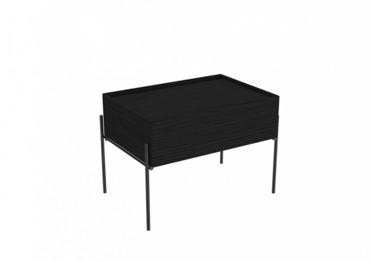 Equal armoire basse, 60 cm, chêne noir structure - 64107 - Vitra